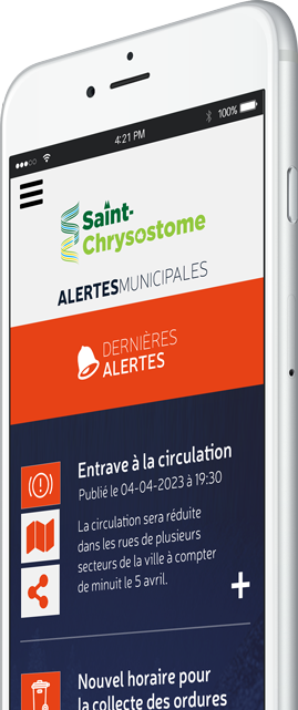 Alertes - Municipalité de Saint-Chrysostome